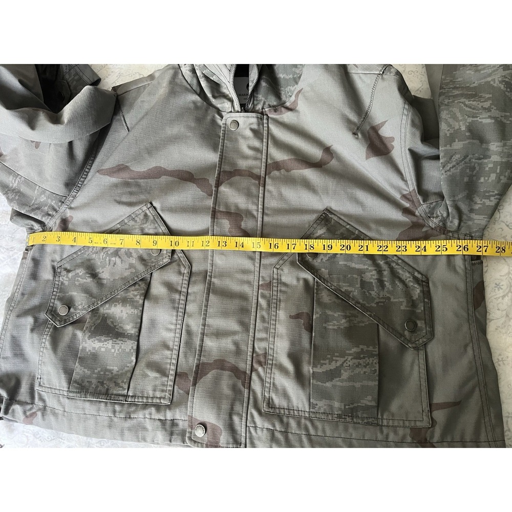 MARINE SERRÉ G/L Regenerate Cropped Camo Bomber Jacket Men's Size M / 48 Gray - Picture 4 of 15